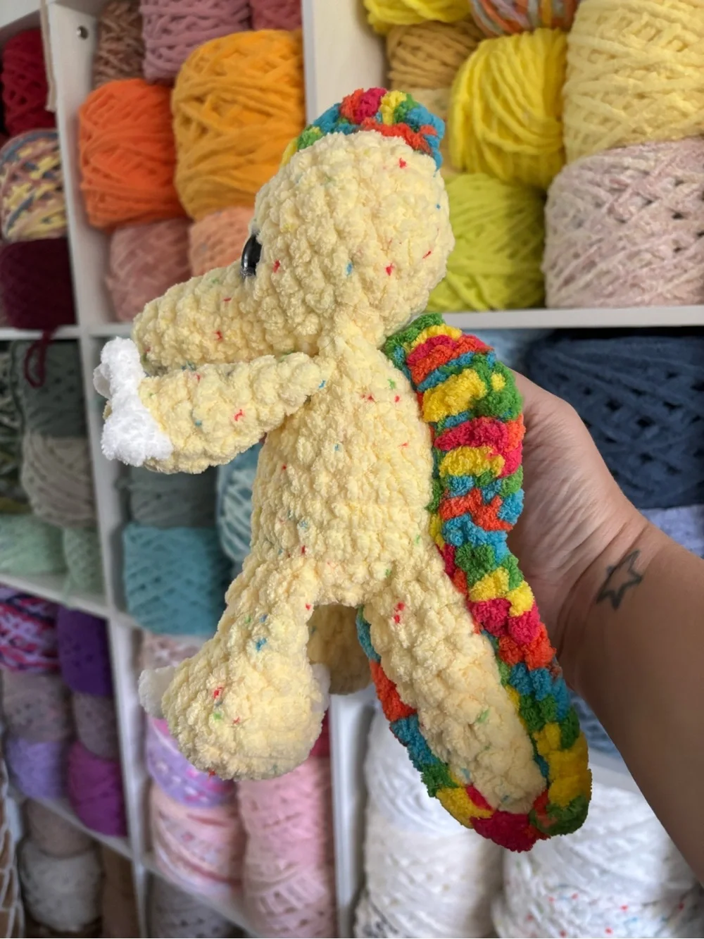 Crochet baby Spinosaurus Plush
